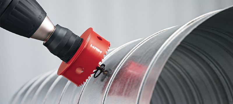 HS-ME מסור חור דו-מתכת MetalCut לחיתוך חורים במתכת יישומים 1