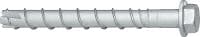 HUS4 T-HF screw anchor High-performing hexagonal head screw anchor for fastening to tough concrete (multilayer corrosion protection)