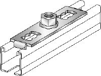 MQG-2 Base plate Galvanized base plate for connecting threaded components to MQ strut channels