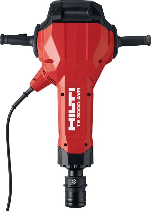 TE 3000-AVR TE-H heavy-duty electric jackhammer Exceptionally powerful breaker for heavy-duty concrete demolition, asphalt cutting, earthwork and driving ground rods