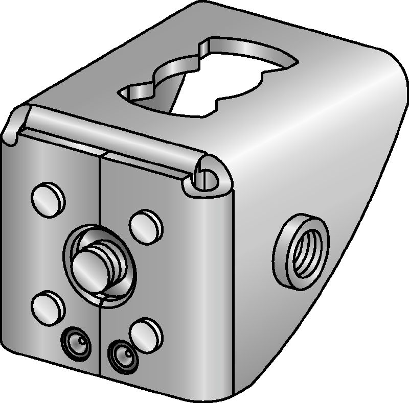 MQ3D-F connectors Hot-dip galvanized (HDG) elements for assembling 3D structures on site