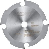 Fiber cement circular saw blade Ultimate fiber cement saw blade with polycrystalline diamond teeth, to increase performance and last longer when cutting abrasive materials with plunge saws