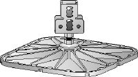 MV-LDP Robust load distribution plate for installing air conditioning units, walkways, ventilation ducts, pipework, or cable trays on flat roofs