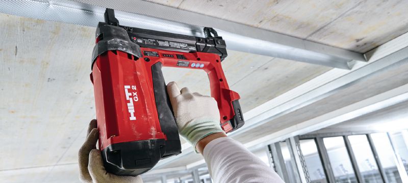 GX 2 Gas-actuated fastening tool Short-stroke gas nailer for drywall track Applications 1