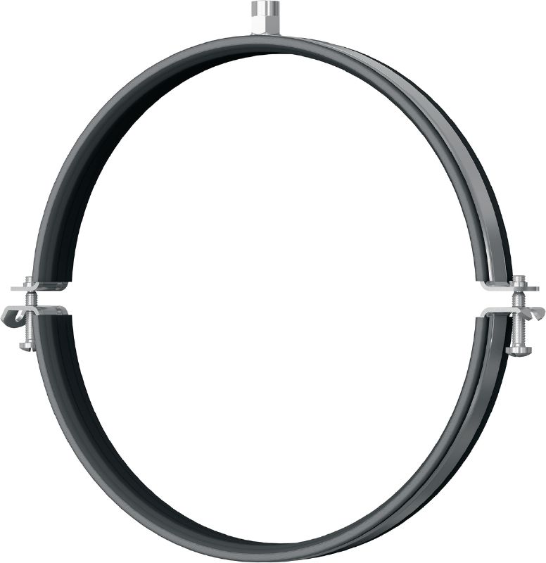 MV-PI Ventilation Pipe clamp Galvanized ventilation pipe clamp with sound insulation for high productivity in spiral duct applications